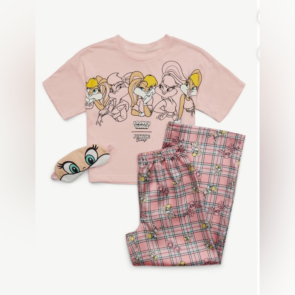 Justice x Looney Tunes Lola Bunny Girls Pajama Set (Size: XS 5/6) NWT